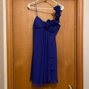 Royal Blue, Junior size 8 dress. Worn once.